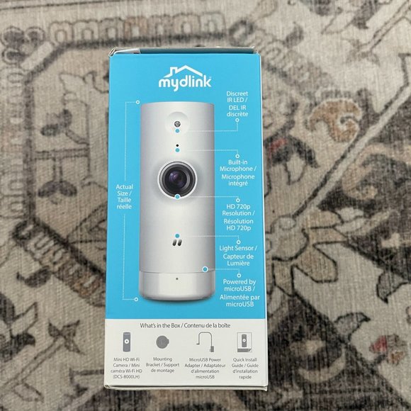 D-Link HD Mini Indoor WiFi Security Camera - Picture 4 of 5
